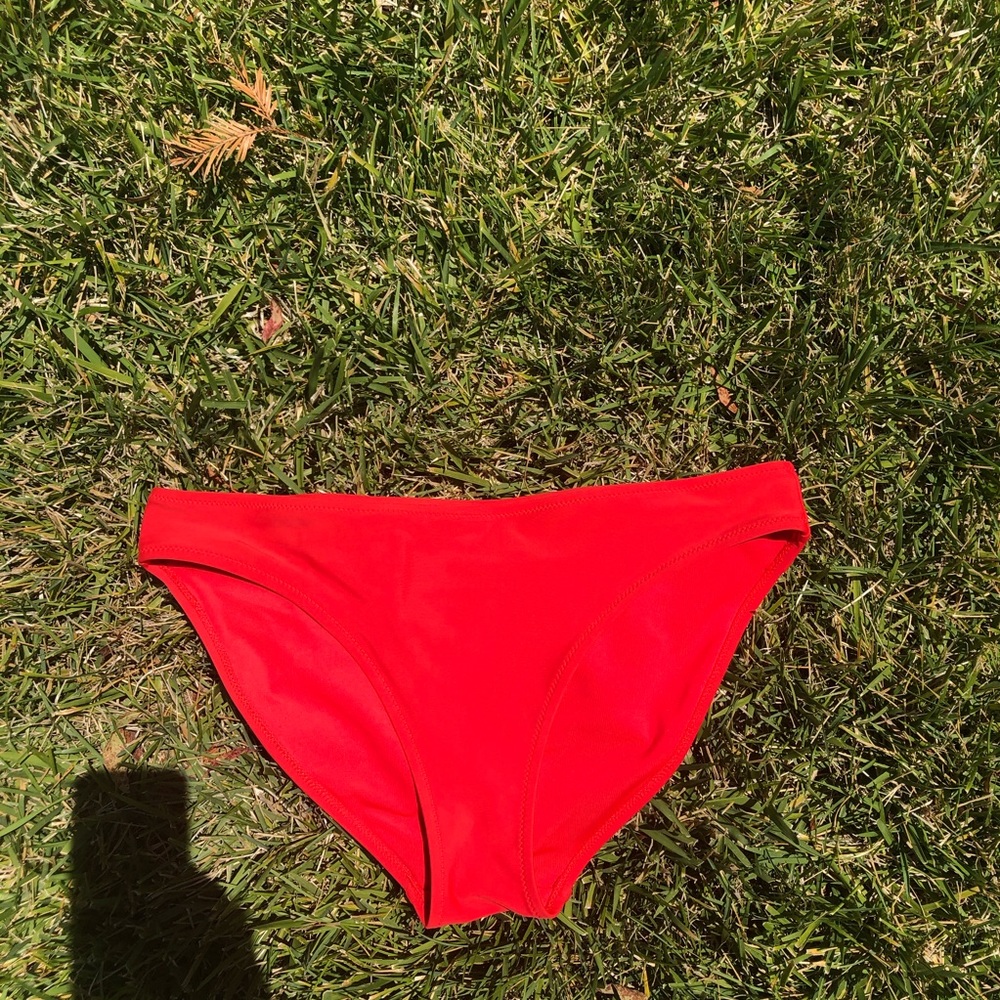 Red bikini bottoms